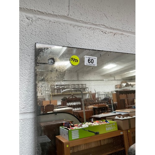 60 - THREE PLATE GLASS MIRRORS LARGEST BEING 29” x 29”