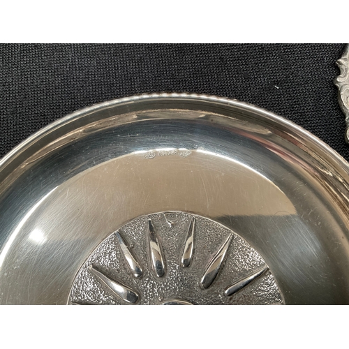 169 - QUANTITY CONTINENTAL SILVER AND 925 SILVER DISHES AND BOWL TWEIGHT 450G