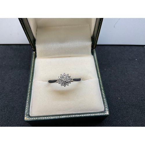 183 - TWO 9CT YELLOW GOLD & DIAMOND RINGS AND 9CT WHITE GOLD & DIAMOND RING (STONE MISSING) TOTAL WEIGHT 6... 