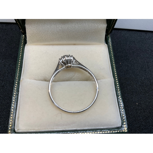 183 - TWO 9CT YELLOW GOLD & DIAMOND RINGS AND 9CT WHITE GOLD & DIAMOND RING (STONE MISSING) TOTAL WEIGHT 6... 