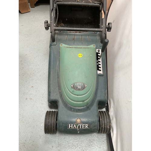 435 - HAYTER ENVOY 36 ELECTRIC PUSH MOWER WITH GRASS BOX