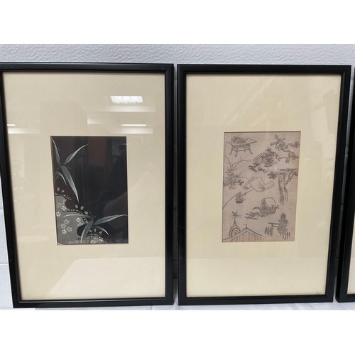 5 - 10 CHINESE FRAMED WATERCOLOUR PICTURES 14” x 10”