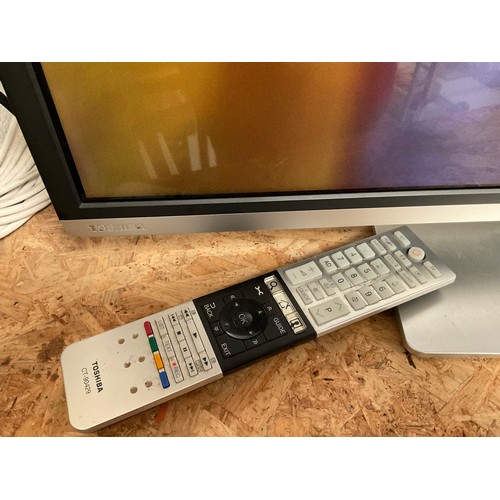 12 - TOSHIBA 31” FLAT SCREEN TV WITH REMOTE