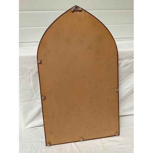 17 - MODERN ARCH FRAMED WALL MIRROR 30” x 18”