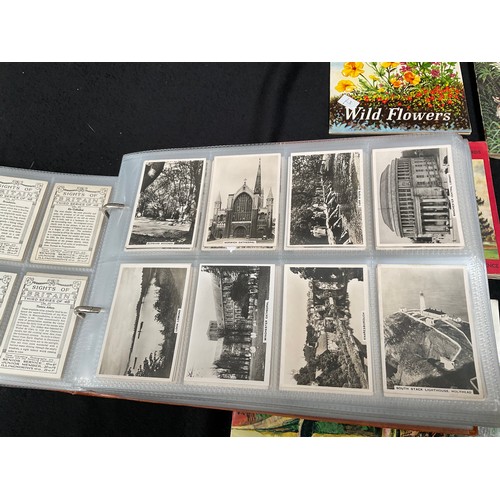 25 - CRATE OF CIGARETTE CARDS ALBUMS VARIOUS AGES AND SUBJECTS