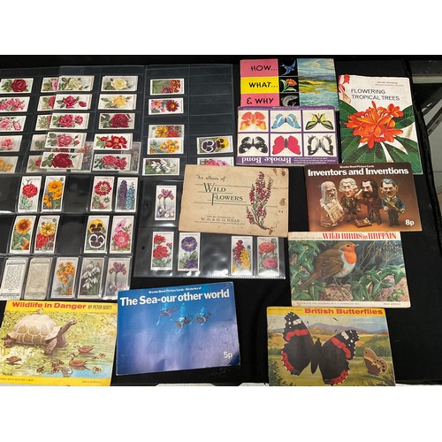 25 - CRATE OF CIGARETTE CARDS ALBUMS VARIOUS AGES AND SUBJECTS