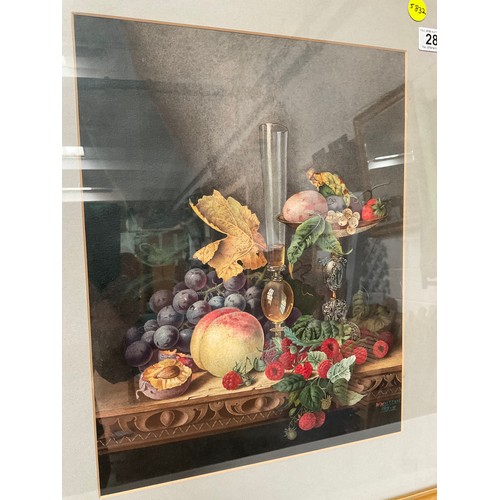 28 - FRAMED STILL LIFE PICTURE 26” x 22”