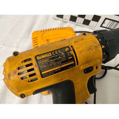 44 - DEWALT 12V RECHARGEABLE BATTERY DRILL