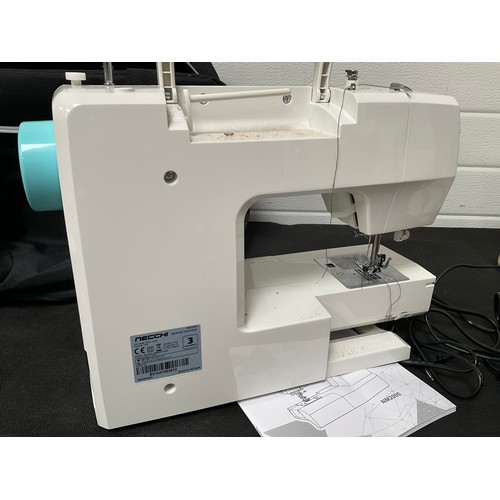 84 - NECCHI SEWING MACHINE WITH COVER AND JANOME 8077 SEWING MACHINE WITH COVER