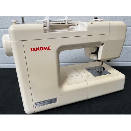 84 - NECCHI SEWING MACHINE WITH COVER AND JANOME 8077 SEWING MACHINE WITH COVER