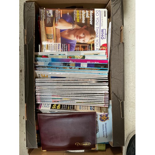 85 - 3 BOXES OF BOOKS , CDS ,PORSCHE 1985 CALENDAR ETC