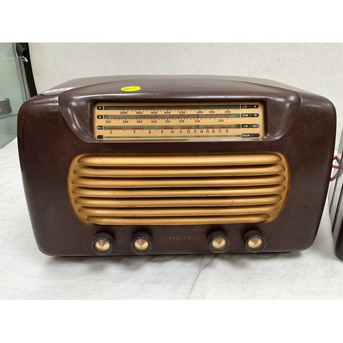 131 - VINTAGE PHILCO BAKELITE RADIO AND COSSOR BAKELITE RADIO