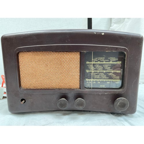 131 - VINTAGE PHILCO BAKELITE RADIO AND COSSOR BAKELITE RADIO