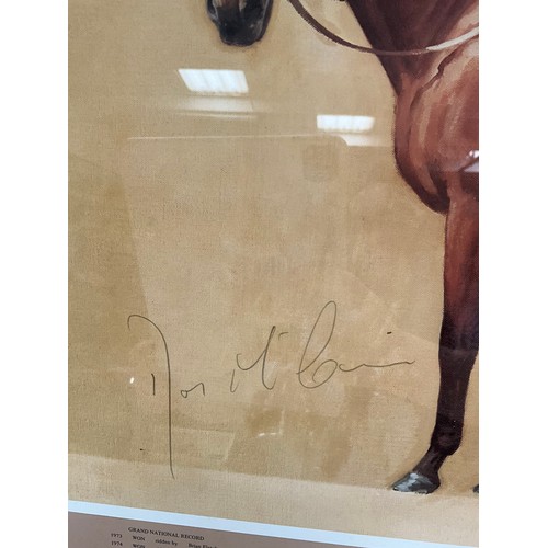 170 - FRAMED RED RUM PRINT BY NEIL CLAWTHORNE  22” x 20”