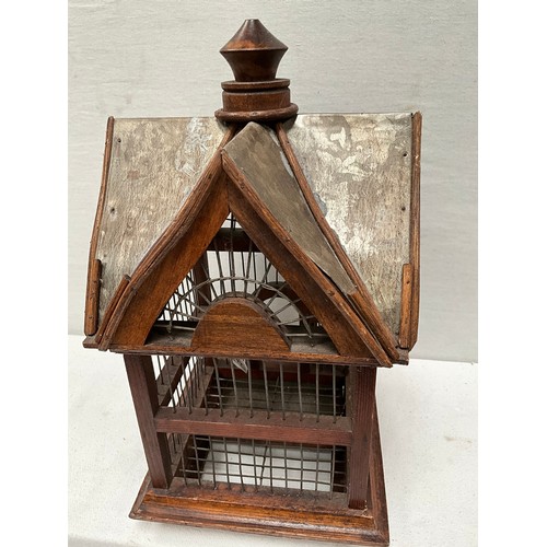 183 - REPRODUCTION BIRD CAGE H17” W9” D9”