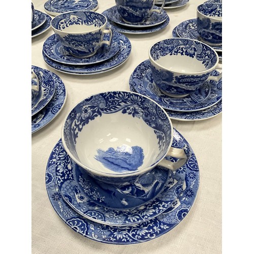 203 - COPELAND SPODE BLUE AND WHITE TEA WARE TO INCLUDE TEAPOT ON STAND, TRIO’S  (37 PIECES)