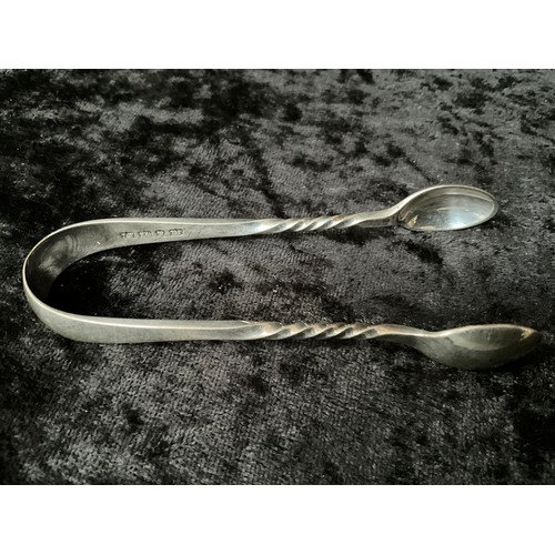 204 - 2 EARLY HALLMARK SILVER MARROW SCOOPS - APPROX 95G ,PLATED BOTTLE COASTER AND MAUNDY MONEY ETC