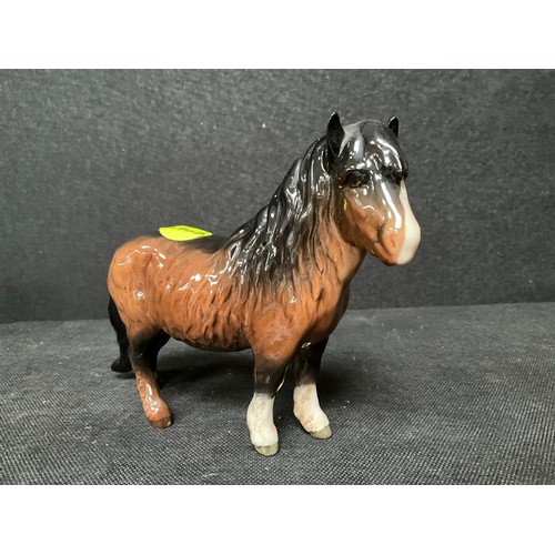 209 - BESWICK BROWN BAY COB ,BESWICK SHETLAND PONY AND BESWICK ARAB COLT