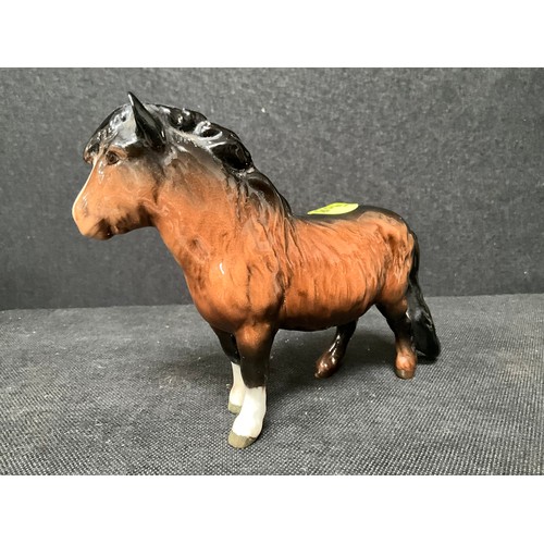 209 - BESWICK BROWN BAY COB ,BESWICK SHETLAND PONY AND BESWICK ARAB COLT