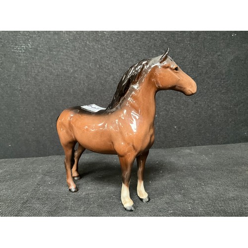 209 - BESWICK BROWN BAY COB ,BESWICK SHETLAND PONY AND BESWICK ARAB COLT