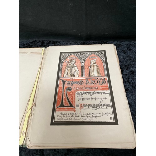 212 - LAY OF ST ALOYS RELIGIOUS LETTERS AND ILLUSTRATIONS