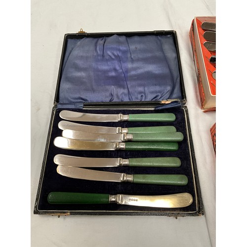 222 - QTY OF VINTAGE CASED AND BOXED CUTLERY