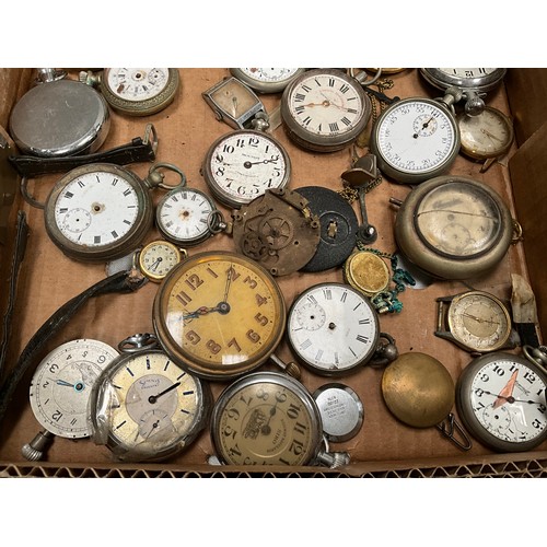 224 - LARGE QUANTITY OF POCKET WATCHES ETC A/F