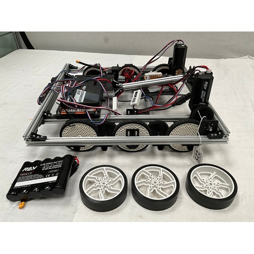 225 - ELECTRONIC ROBOTIC CHASSIS WITH REV EXPANSION HUB ETC