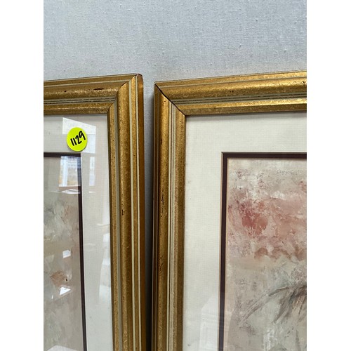 237 - PAIR OF MODERN GILT FRAMED PRINTS 26” x 22”