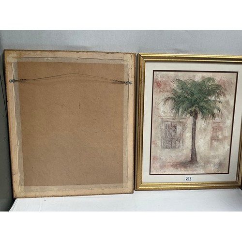 237 - PAIR OF MODERN GILT FRAMED PRINTS 26” x 22”