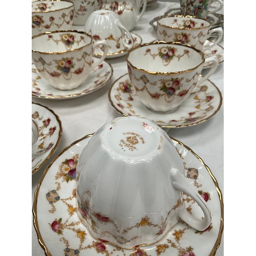 241 - 2 BOXES OF VICTORIAN CHINA TO INCLUDE COALPORT PART TEA AND DINNER SERVICE ETC