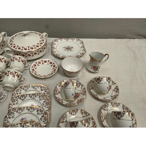 267 - BOX OF CHINA TO INCLUDE PART TEA SET,TUREENS ETC