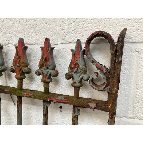 274 - ANTIQUE CAST IRON DECORATIVE GATE 65” x 38”