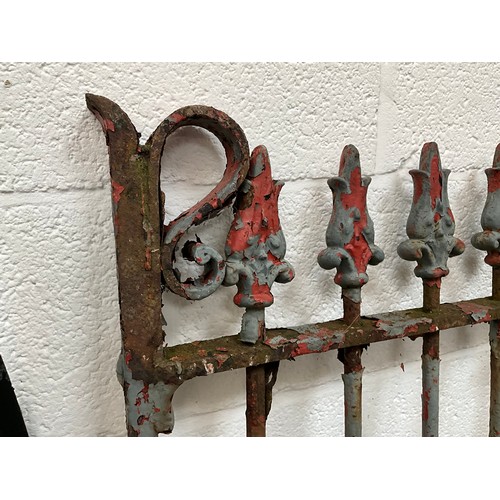 274 - ANTIQUE CAST IRON DECORATIVE GATE 65” x 38”