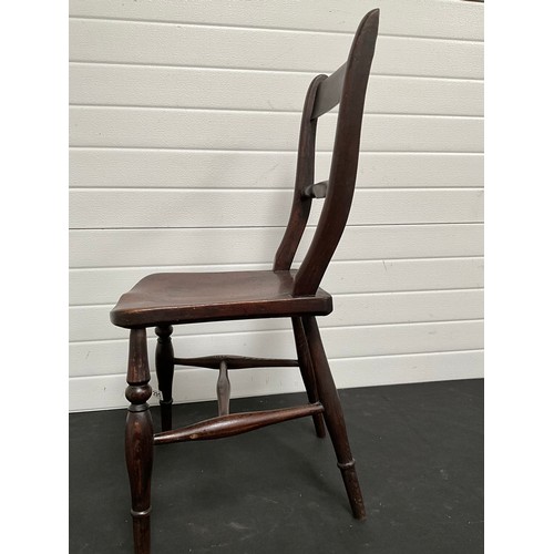 291 - VICTORIAN BAR BACK KITCHEN CHAIR