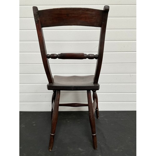 291 - VICTORIAN BAR BACK KITCHEN CHAIR