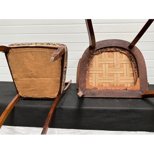 293 - EDWARDIAN DINING CHAIR WITH UPHOLSTERED SEAT,MODERN PINE KITCHEN CHAIR,WICKER WOVEN CHAIR AND VINTAG... 