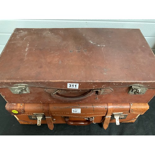 311 - TWO VINTAGE SUITCASES