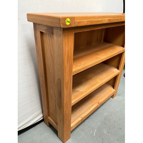 326 - MODERN LIGHT OAK BOOKCASE H36” W36” D12”