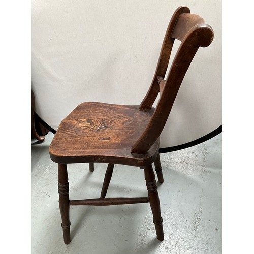 357 - VICTORIAN FARMHOUSE KITCHEN CHAIR