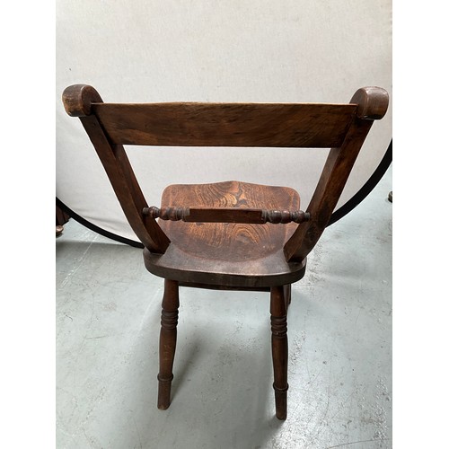 357 - VICTORIAN FARMHOUSE KITCHEN CHAIR