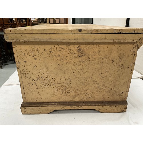 383 - EARLY ELM BOX (WORMED) H14” W33” D19”