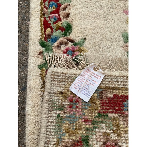 384 - TWO VINTAGE PATTERNED RUGS 78” x 39” AND 78” x 38”