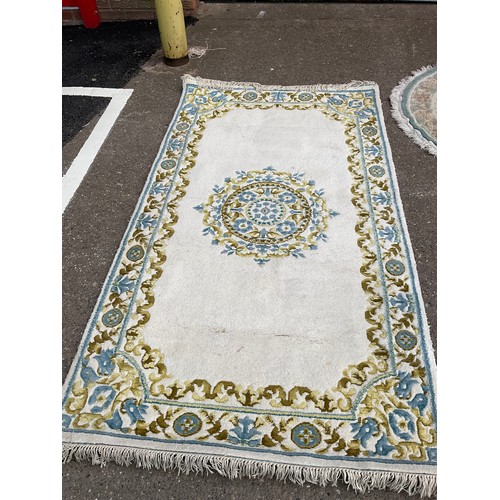 474 - 3 RUGS, 84” x 47”, 56” x 24” round DIA 52”