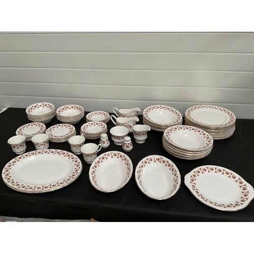 503 - LARGE BONE CHINA DINNER AND TEA SERVICE APPROX 73 PIECES