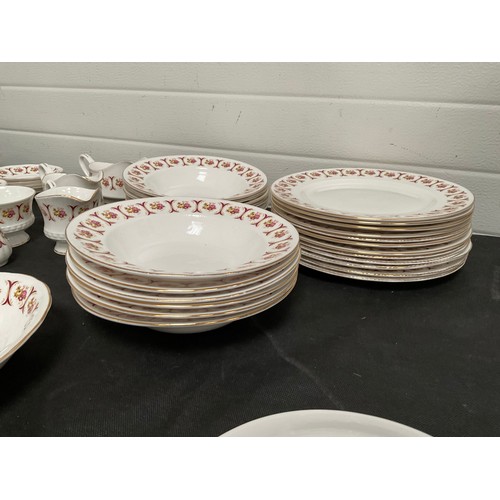 503 - LARGE BONE CHINA DINNER AND TEA SERVICE APPROX 73 PIECES