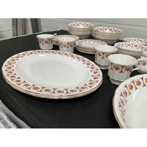 503 - LARGE BONE CHINA DINNER AND TEA SERVICE APPROX 73 PIECES