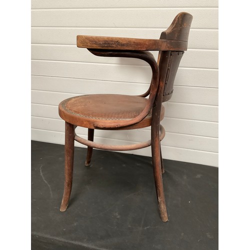 505 - VINTAGE BENTWOOD ARMCHAIR