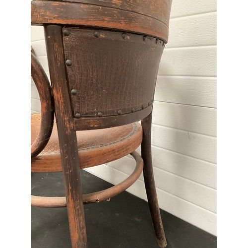 505 - VINTAGE BENTWOOD ARMCHAIR