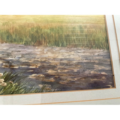 515 - 4 MODERN FRAMED WATERCOLOURS (LARGEST 21” x 17”)